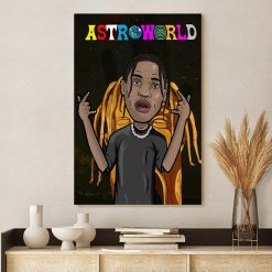 Travis Scott Alternate Astroworld Poster Canvas