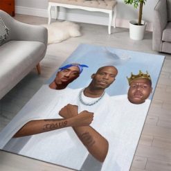 2Pac, DMX And Biggie Legend Hiphop80s Rug Carpet