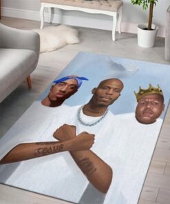 2Pac, DMX And Biggie Legend Hiphop80s Rug Carpet
