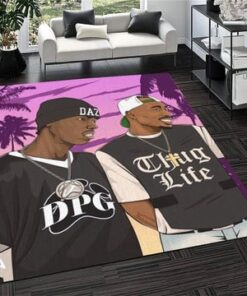 2pac Makaveli & Dillinger Don’t Go 2 Sleep Rug Carpet