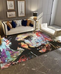 2Pac Thuglife Color Oil Painting Rug Carpet