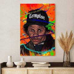 Eazy E Straight Outta Compton 90s Hip-hop Poster Canvas