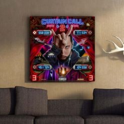 Eminem New Greatest Hits Album Curtain Call Poster Canvas