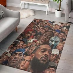 Gangsta Rap Artists & Hip Hop Legends Rug Carpet