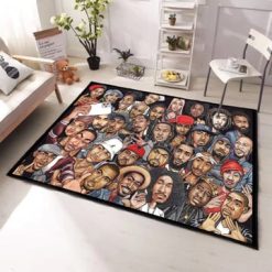 Gangstarap Legends Pattern Rug Carpet