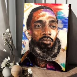 Nipsey Hussle Hiphop 90s Artwork Poster Canvas