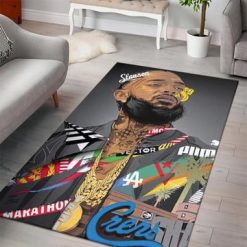 Nipsey Hussle Slauson Avenue Hip Hop 90s Rug Carpet