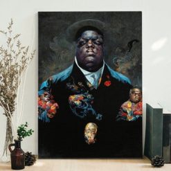 Notorious Big Abstract Hip-hop Poster Canvas