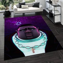 Notorious Gangsta Rapper Crowned Biggie Rug Carpet