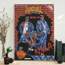 NWA – Ice Cube Rock&roll Comics  Poster Canvas