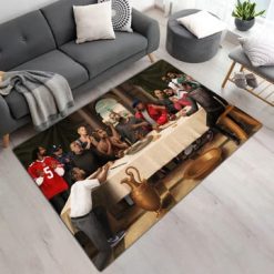 Rapper Star Legend The Last Supper Art Painting Rug Carpet