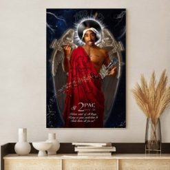 Saint Tupac Shakur Pray For Us Poster Canvas