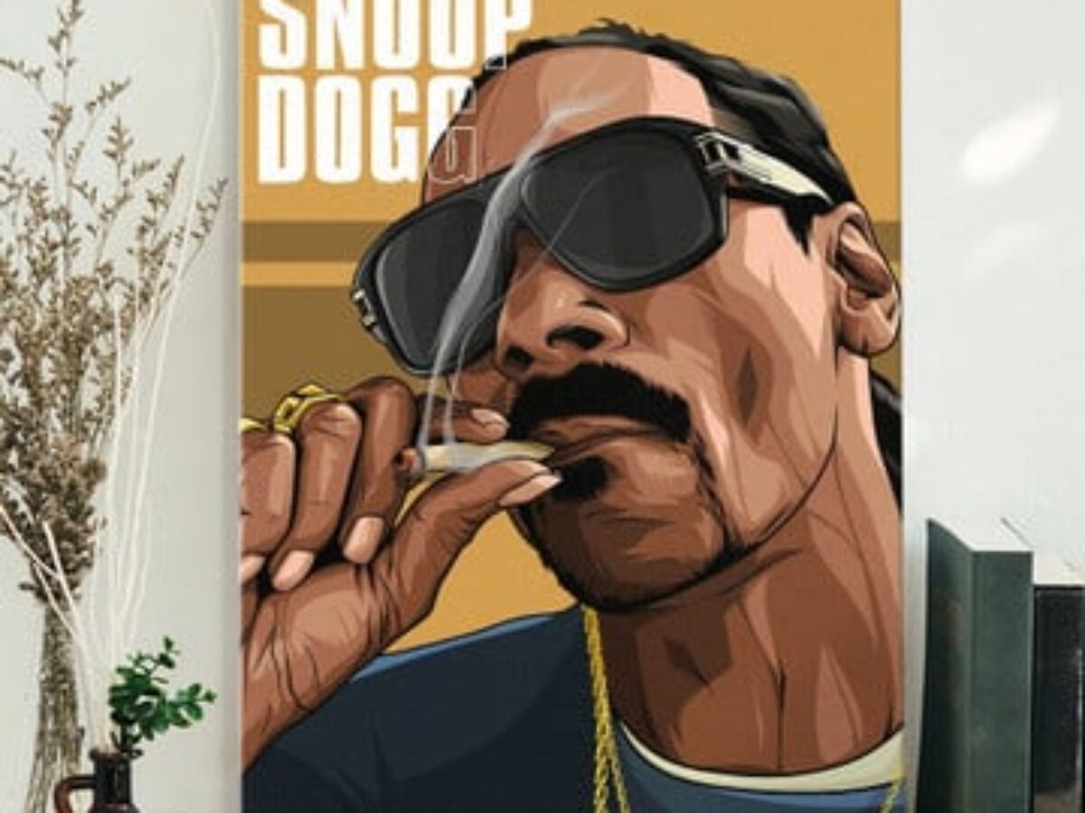 Snoop Dogg 80s Pop Smoke Hip Hop Poster Canvas