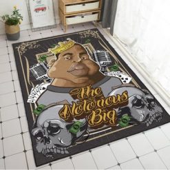 The Notorious B.I.G Crown & Two Death's-Head Rug Carpet