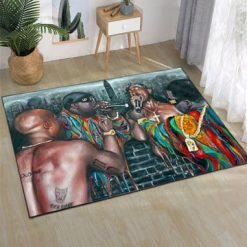 Tupac Makaveli Biggie Smalls Greatest Rappers Dope Rug Carpet