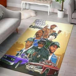West Coast Rap 90s California Rug Carpet