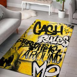 Wu Tang Cream Rap Music Quote Rug Carpet
