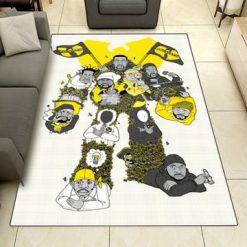 Wu-tang Clan Robots From The Members White Rug Carpet