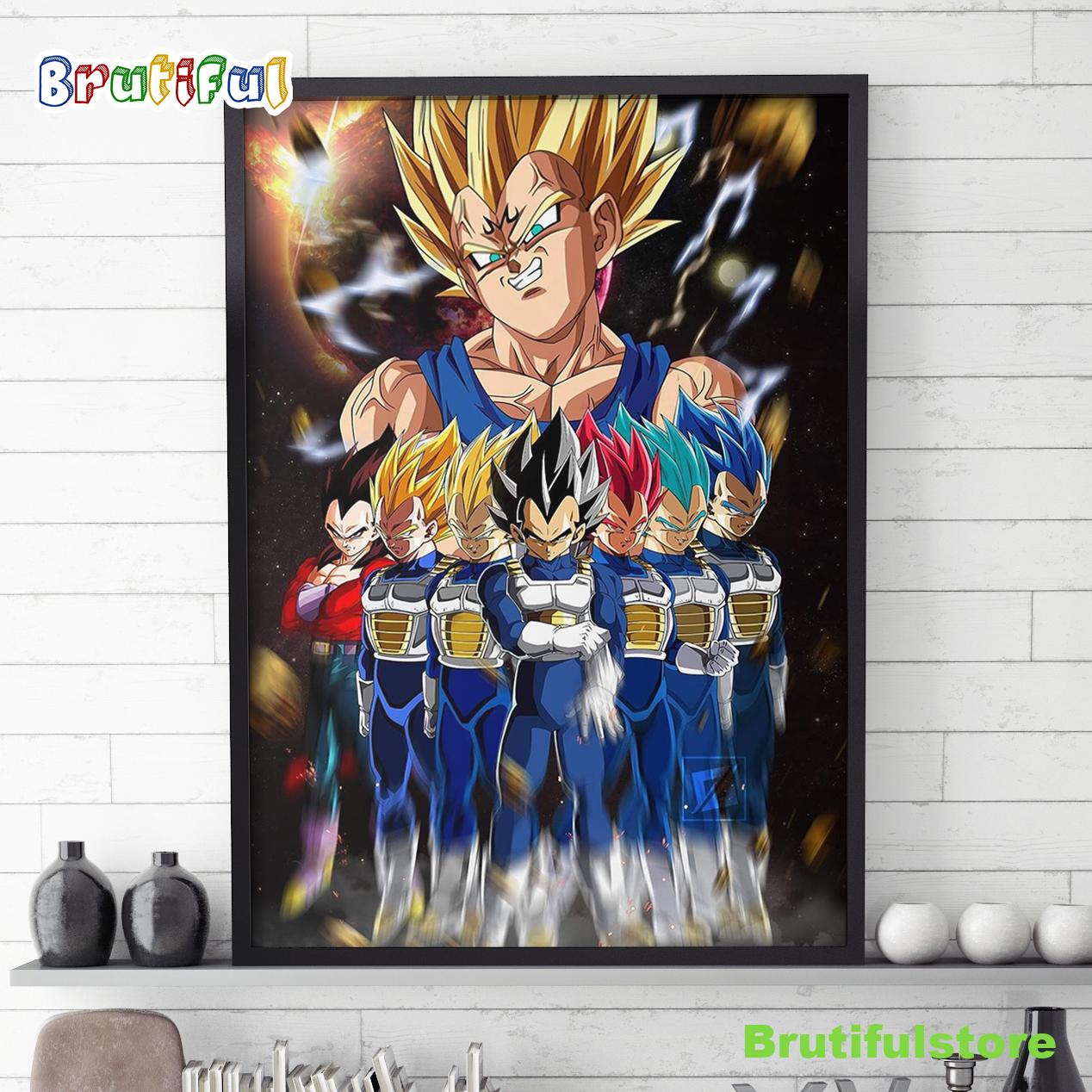 All Form Of Vegeta Wallpaper Poster Canvas