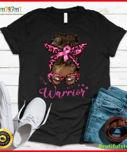 Breast Cancer Awareness Warrior Fighter Pink Ribbon Women T Shirt