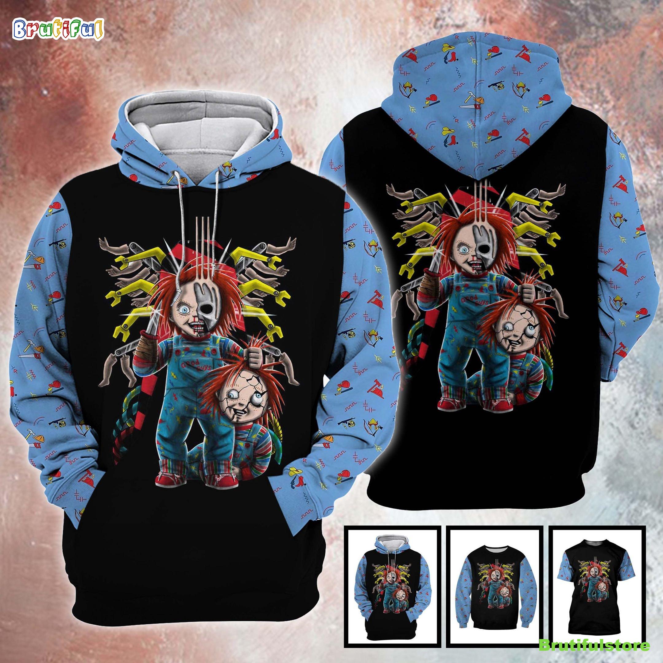 Chucky Good Guys Child's Play Horror Movie Halloween All Over Print 3D Shirt