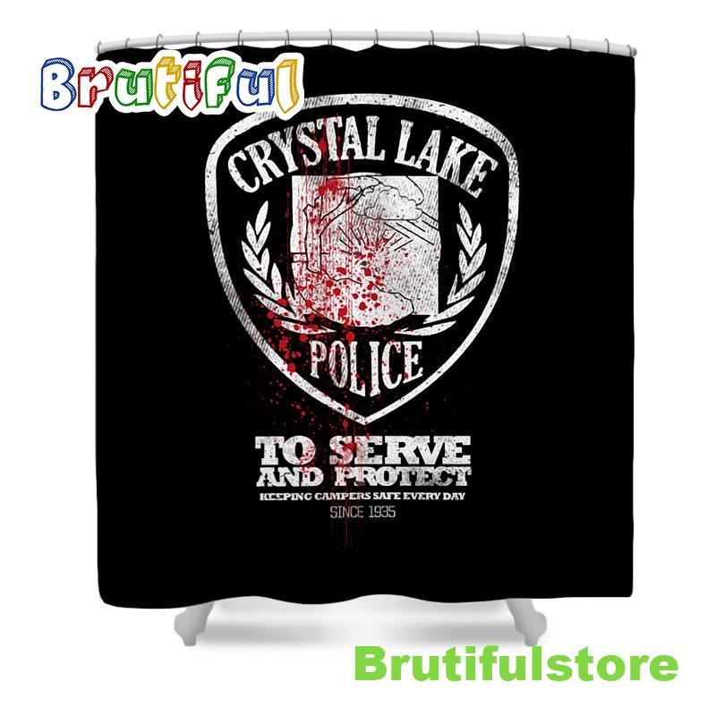 Crystal Lake Friday 13th Shower Curtain