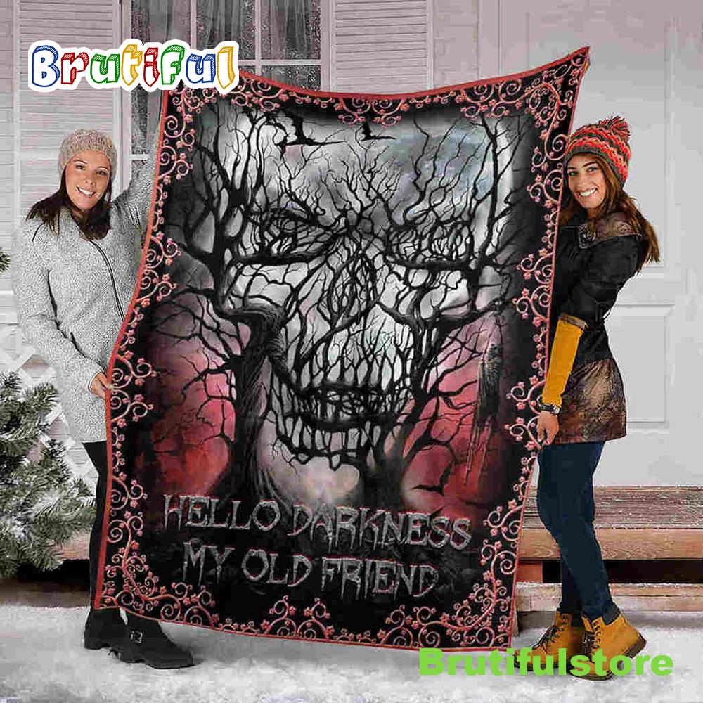 Darkness Old Friends Halloween Sofa Fleece Throw Blanket Halloween Gifts
