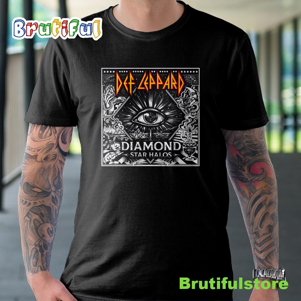Def Leppard World Tour 2022 Diamond Star Halos Unisex T shirt 1