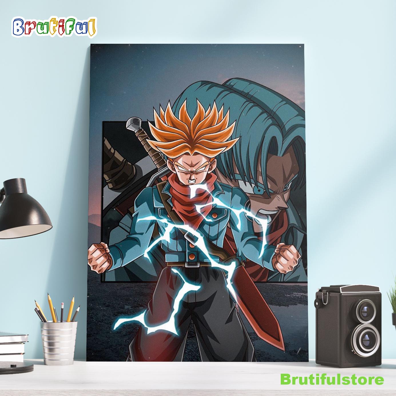 Dragon Ball Super Saiyan Rage Future Trunks Poster Canvas