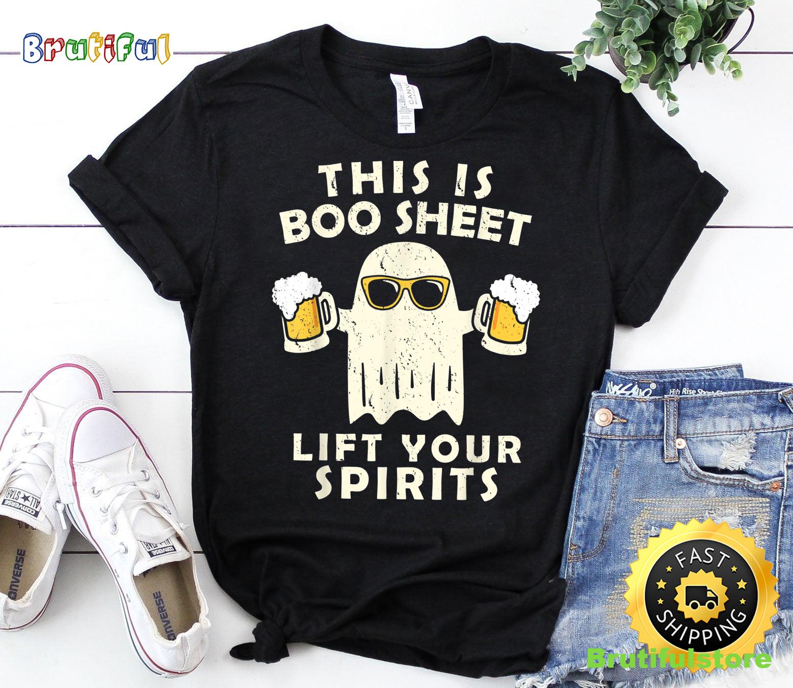 Funny Halloween Shirts for Men and Women This Is Boo Sheet T Shirt