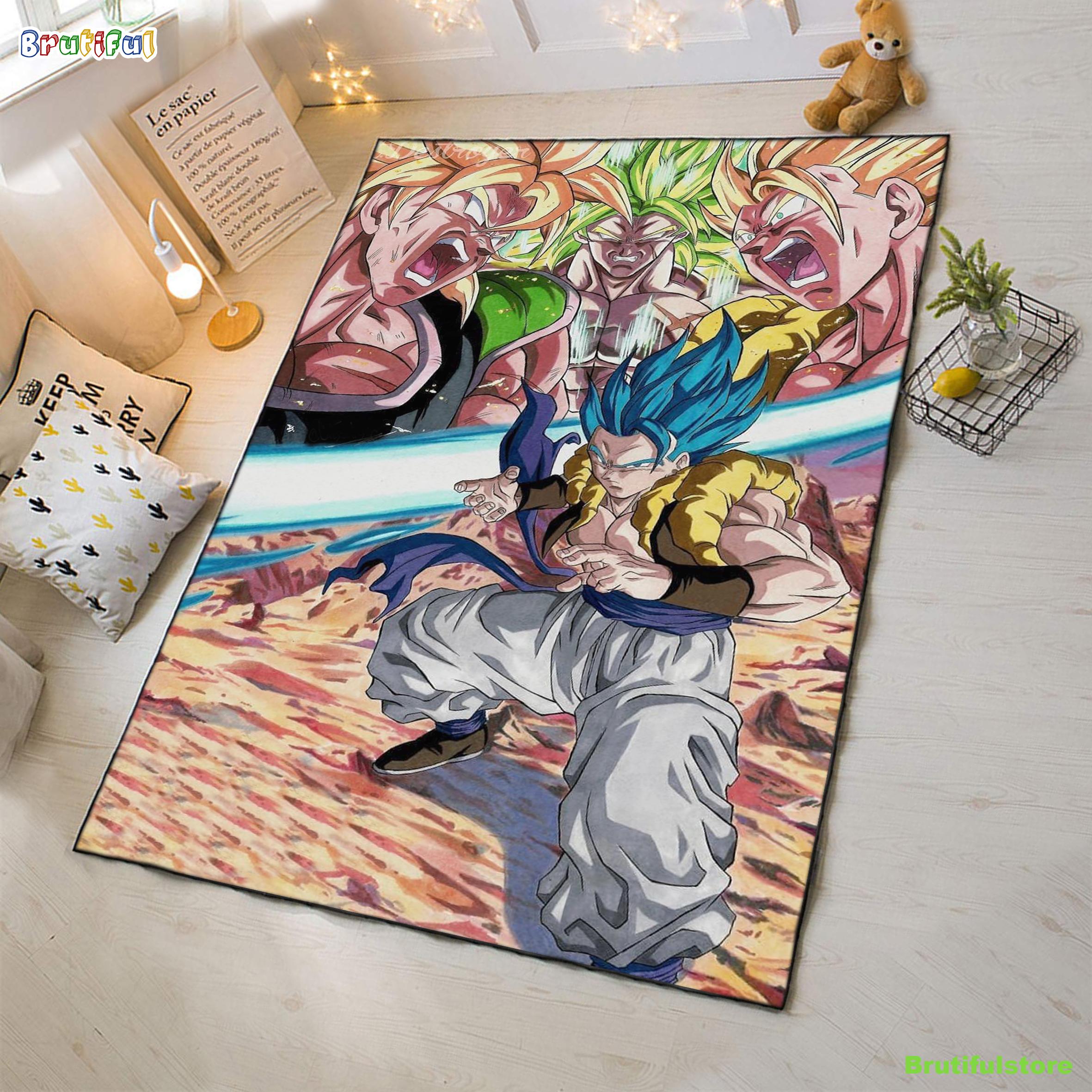Gogeta Vs Broly Rug Carpet