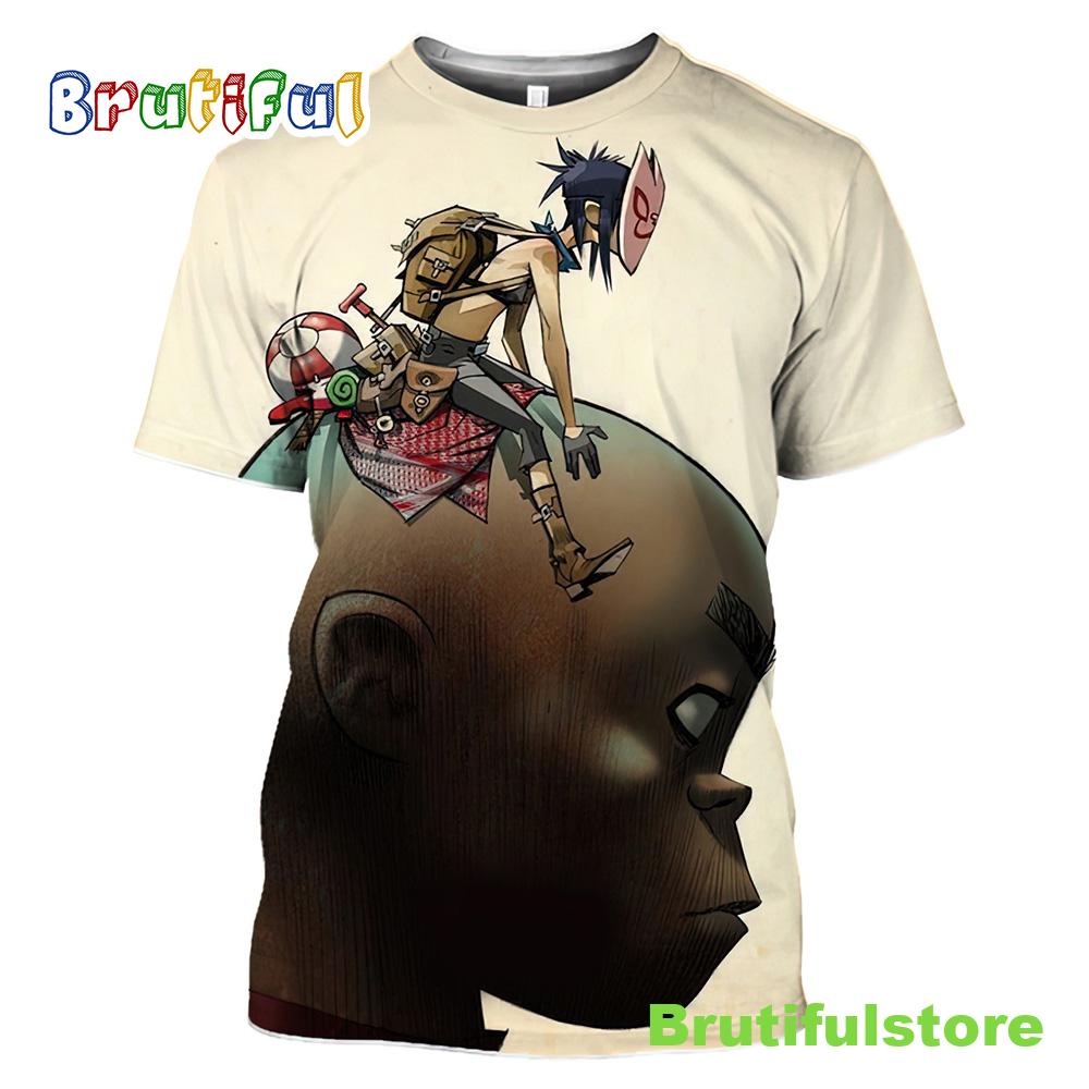 Gorillaz Tour 2022 Gentle Giant Rock Band 3d All Over Shirt