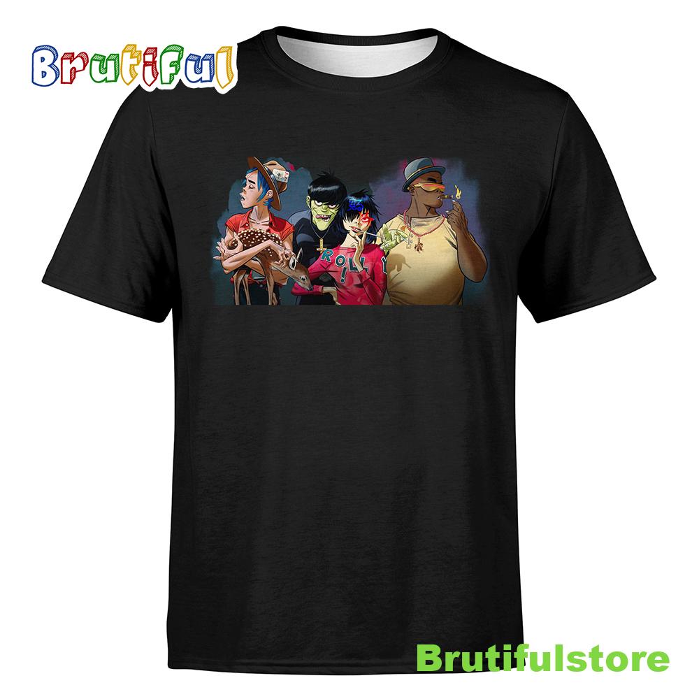 Gorillaz World North America Tour 2022 Black T-shirt