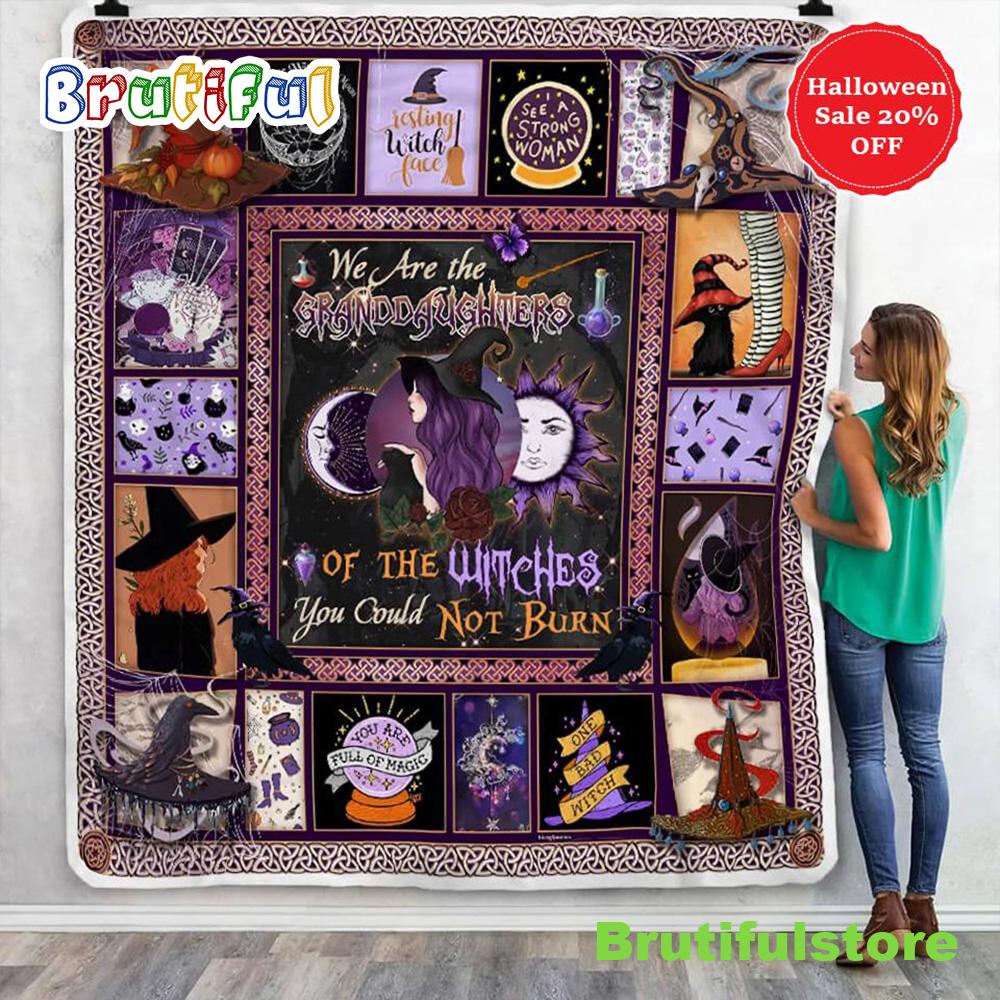Granddaughters of the Witches Halloween Sofa Fleece Throw Blanket Halloween Gifts