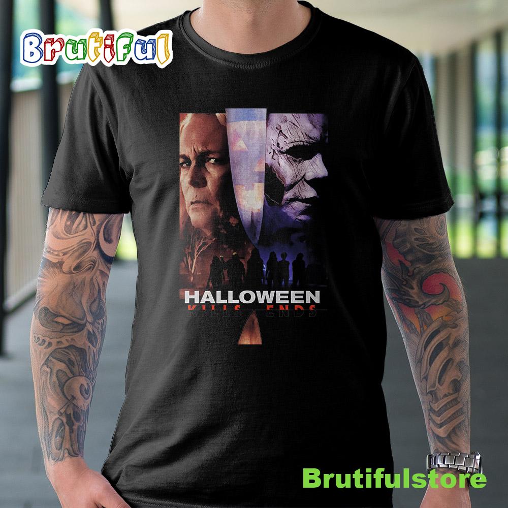 Halloween Kills 2021 And Halloween Ends 2022 Movie Tshirt