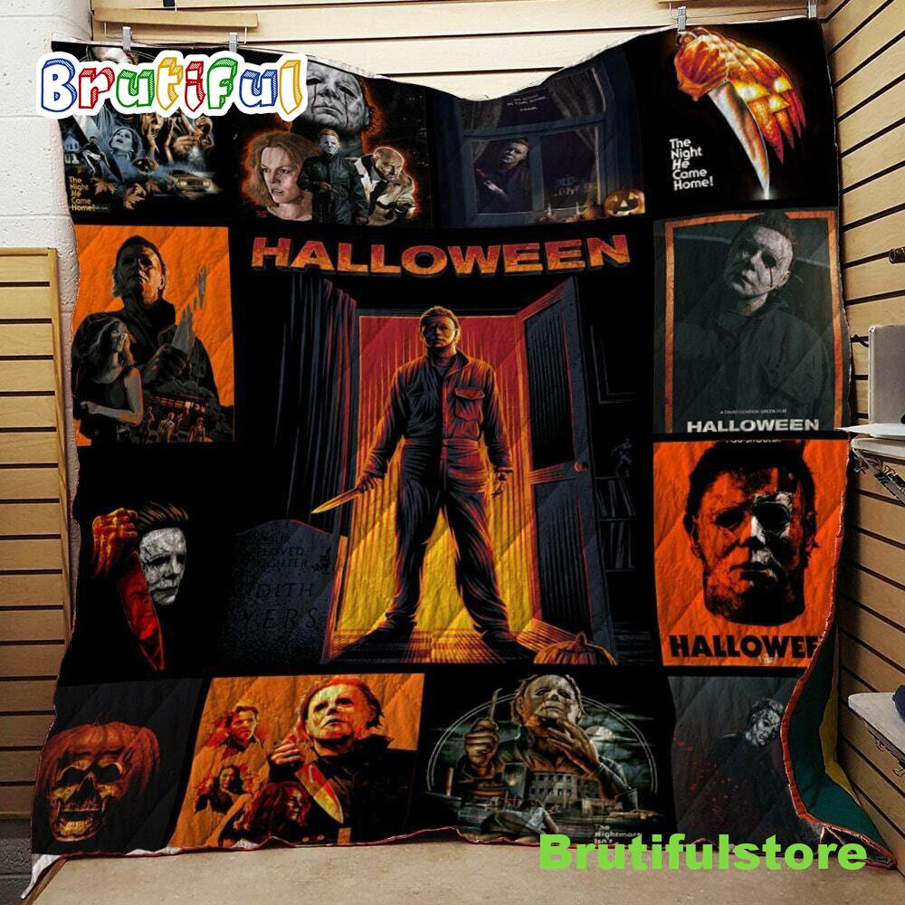 Halloween Movie Horror Killer Michael Myers Quilt Blanket