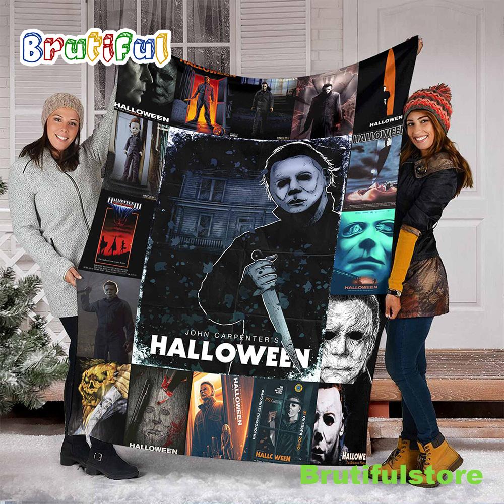 Halloween Movie Michael Myers Horror Killer Quilt Blanket