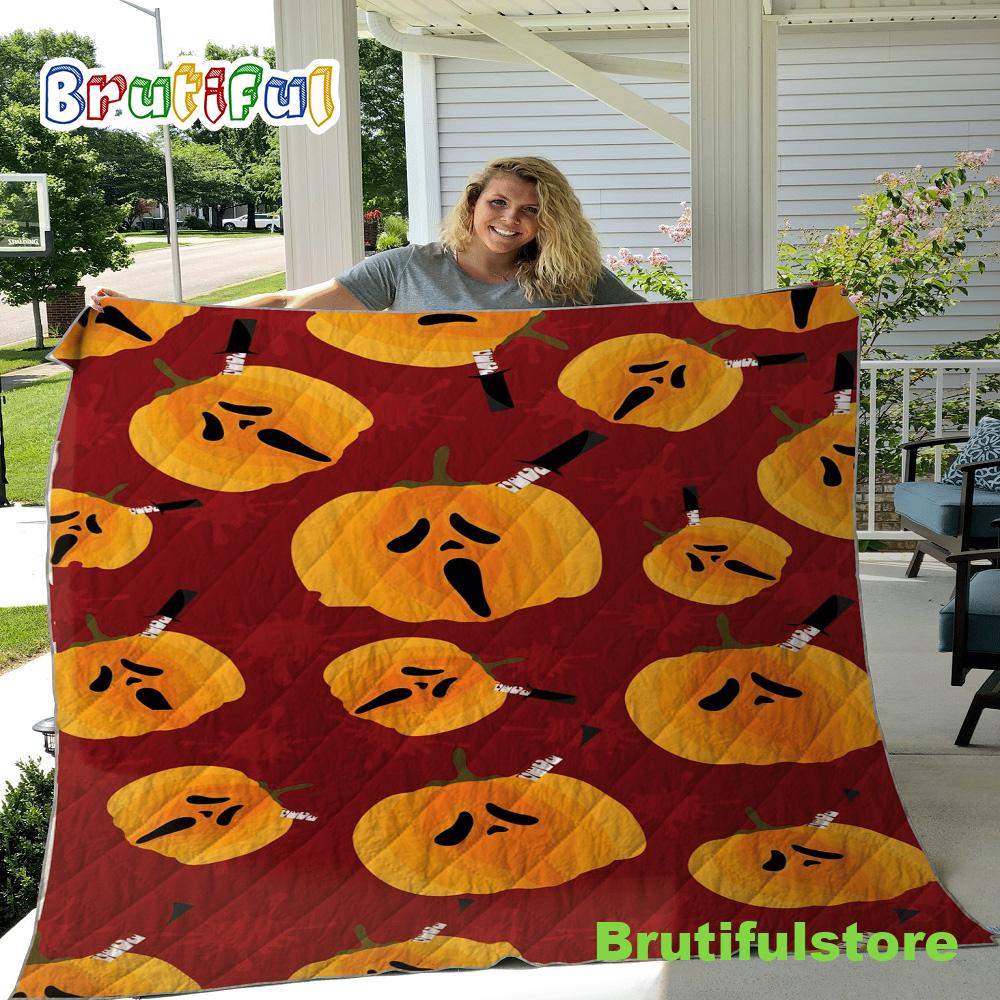 Halloween Pumpkin Sherpa Blanket Pumpkin Throw Blanket Halloween Throw