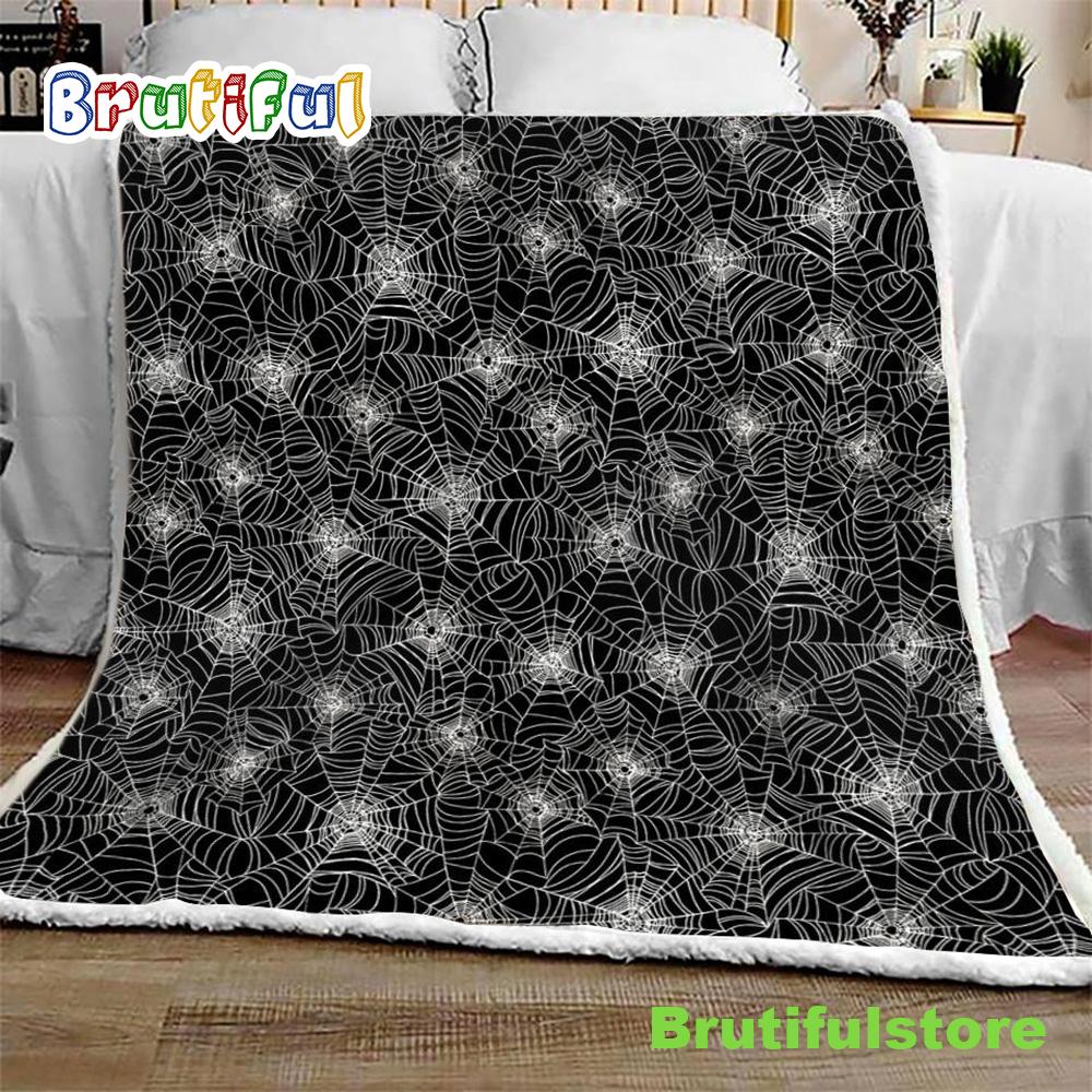 Halloween Spider Web Halloween Sofa Fleece Throw Blanket Halloween Gifts