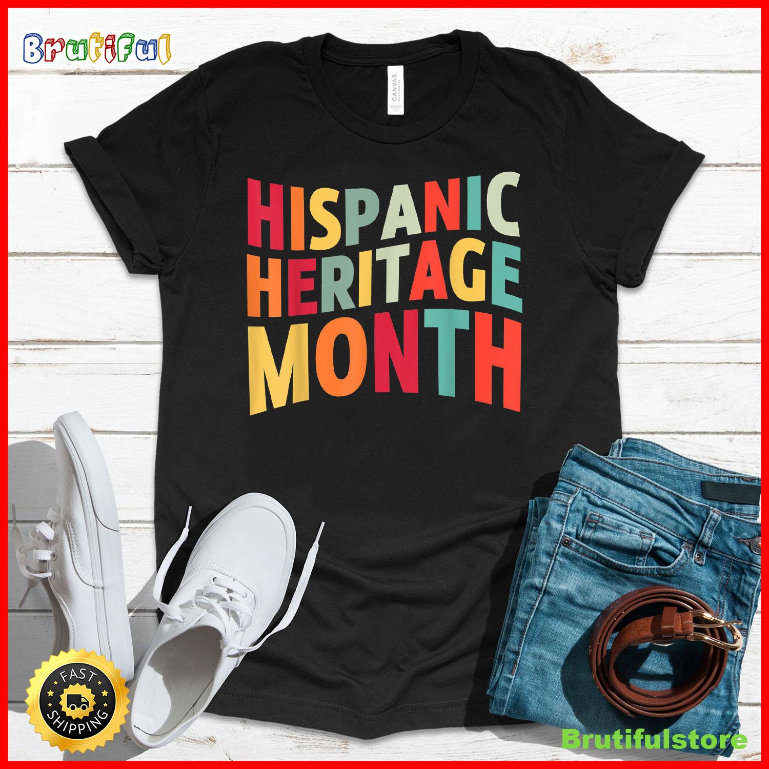 Hispanic Heritage Month 2022 National Latino Countries Flag T Shirt