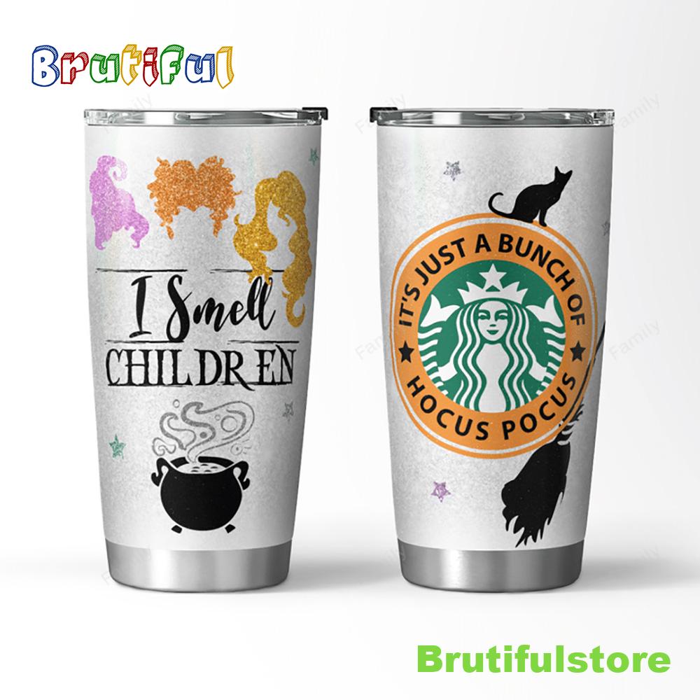 Hocus Pocus I Smell Children Cat Halloween Tumbler
