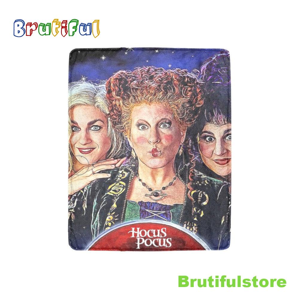 Hocus Pocus Sanderson Sisters Happy Halloween Throw Blanket