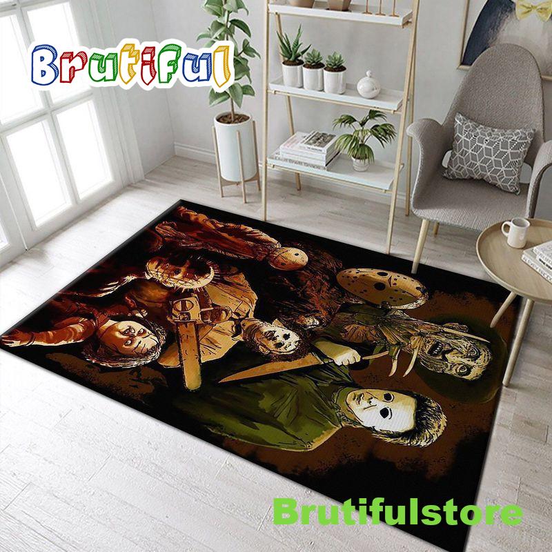 Horror Movies Michael Myers Jason Voorhees Freddy Krueger Annabelle Area Rug