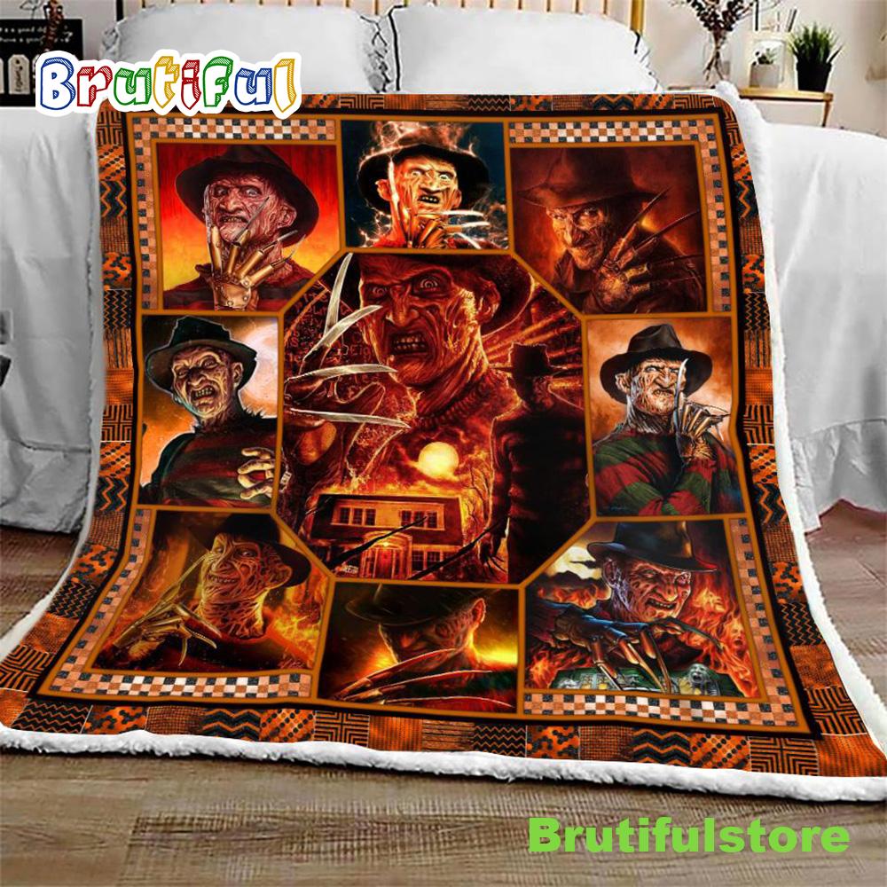Horror Nightmare Halloween Sofa Fleece Throw Blanket