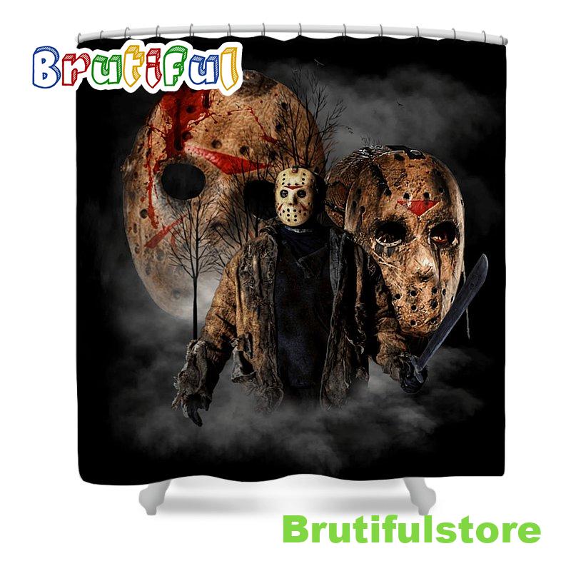 Jason Voorhees Friday 13th Canvas Print Shower Curtain