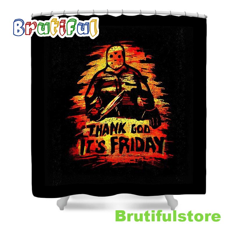 Jason Voorhees Friday 13th Shower Curtain