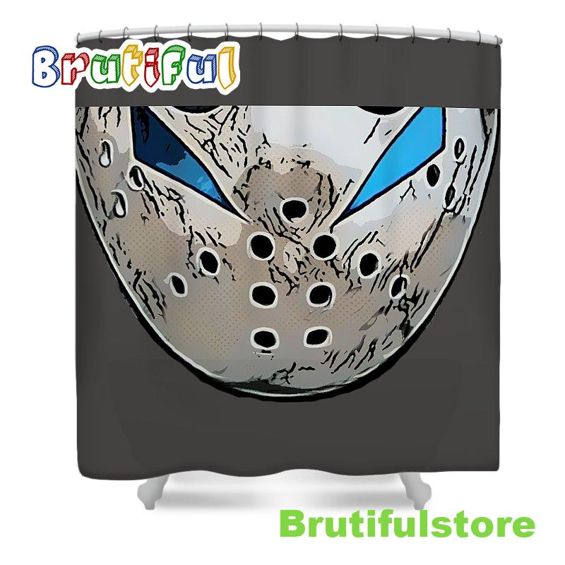 Jason Voorhees Mask Friday The13th Shower Curtain