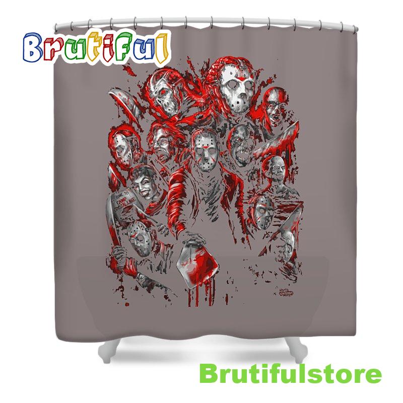 Jason Voorhees Nostalgia Trending Shower Curtain