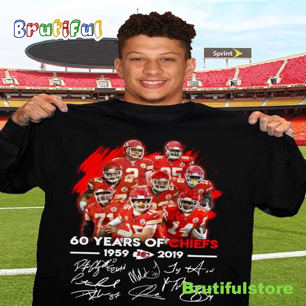 Kansas City Chiefs 60 years of Chiefs Vintage Nfl Football T-shirt