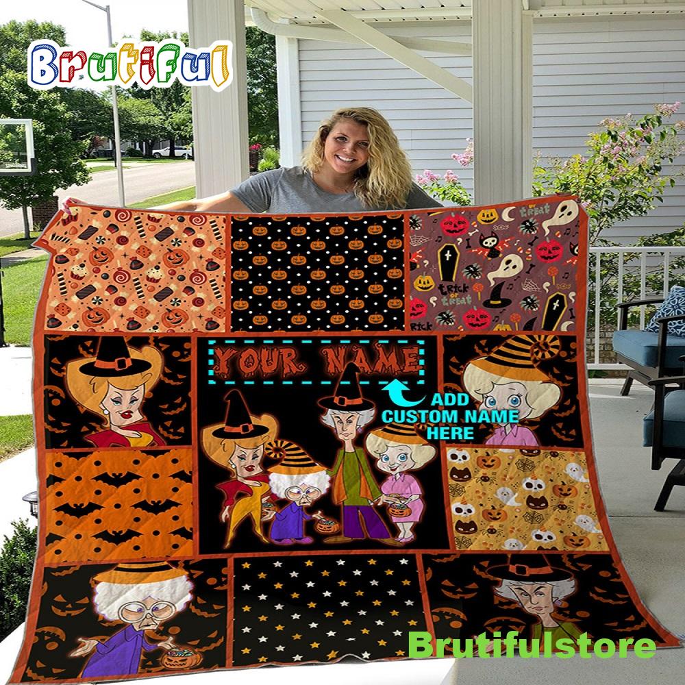 Love Golden Girls Your Name Halloween Blanket Quilt